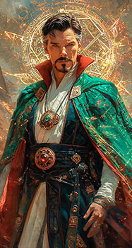 Dr Strange Arte coleccionable exclusivo